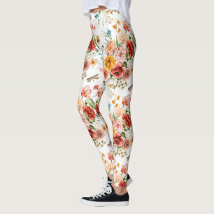 Garden Floral Pattern Leggings