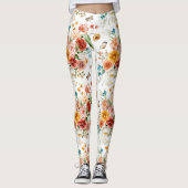Garden Floral Pattern Leggings (Voorkant)