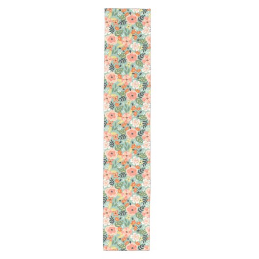 Garden Floral Pattern Medium Tafelloper (Voorkant)