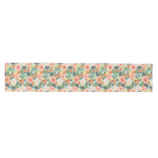 Garden Floral Pattern Medium Tafelloper (Horizontaal)