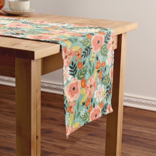 Garden Floral Pattern Medium Tafelloper (Voorbeeld)