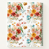 Garden Floral Pattern Notitieboek (Achterkant)