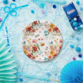 Garden Floral Pattern Papieren Bordje (Feest)