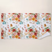 Garden Floral Pattern Strandlaken (Voorkant)