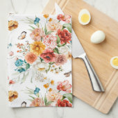Garden Floral Pattern Theedoek (Quarter Fold)
