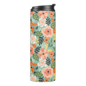 Garden Floral Pattern Thermosbeker (Gedraaid links)