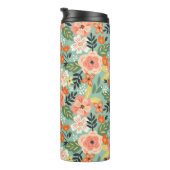 Garden Floral Pattern Thermosbeker (Geroteerd rechts)