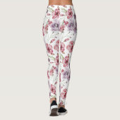 Garden Floral Seamless Pattern Leggings (Achterkant)