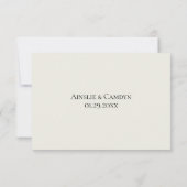 Garden Floral Wedding RSVP Kaart (Achterkant)