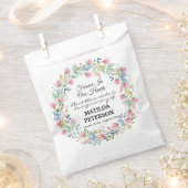 Garden Floral Wreath Memorial Seed Packet Bedankzakje (Geknipt)