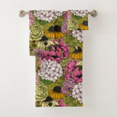Garden florals 2 bad handdoek (Insitu)