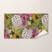 Garden florals 2 bad handdoek (Handdoek)