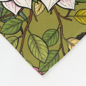 Garden florals 2 fleece deken (Hoek)