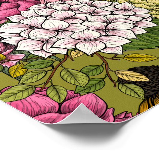Garden florals 2 poster (Hoek)