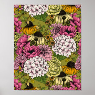 Garden florals 2 poster