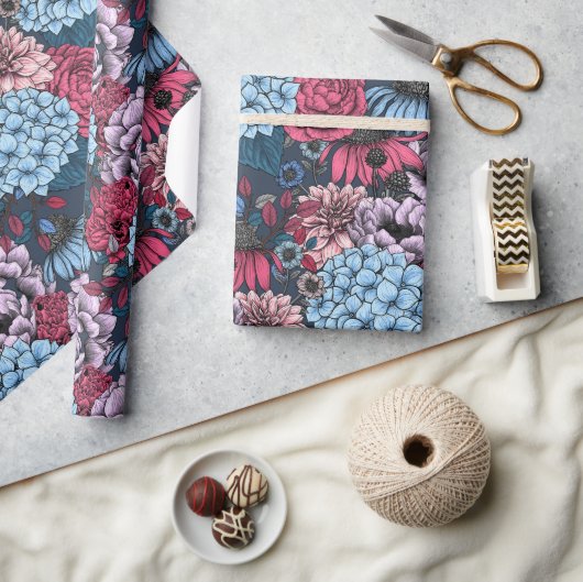 Garden florals cadeaupapier (Crafts)