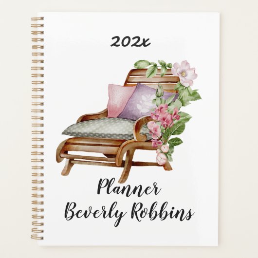 Garden Florals gepersonaliseerd Planner (Voorkant)