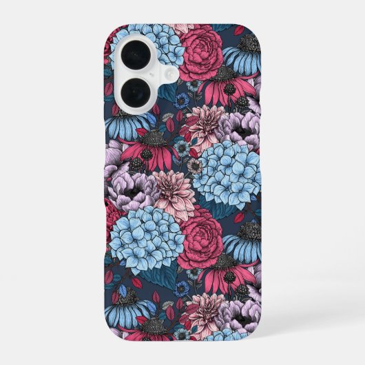 Garden florals iPhone 16 hoesje (Achterkant)