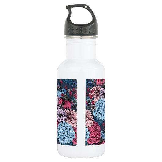 Garden florals waterfles (Achterkant)