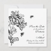 Garden Florals Wedding Save The Date (Voorkant)