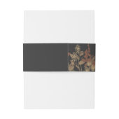 Garden Flourish Invitation Belly Band Uitnodigingen Wikkel (Achterkant Voorbeeld)