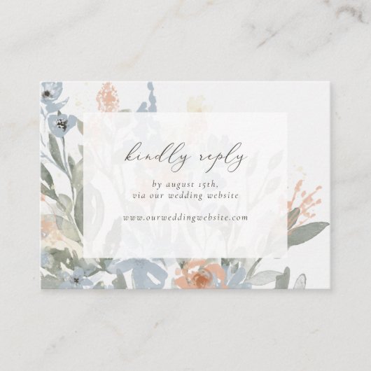 Garden Flourish RSVP door website insert Informatiekaartje (Voorkant)