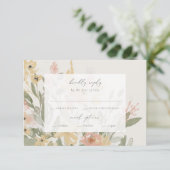 Garden Flourish RSVP met Menu (Staand voorkant)