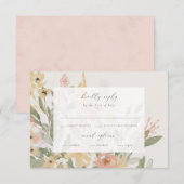 Garden Flourish RSVP met Menu (Voorkant / Achterkant)