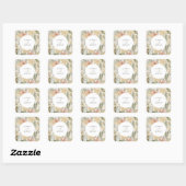 Garden Flourish Square Sticker (Vel)