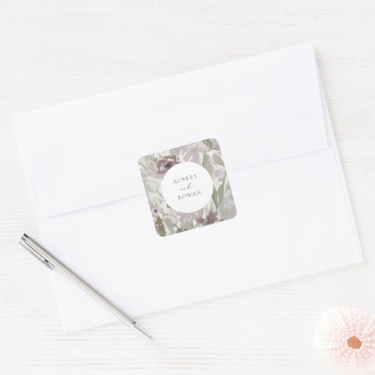 Garden Flourish Square Sticker (Envelop)
