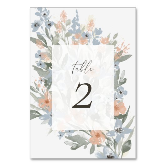 Garden Flourish Tafelnummer (Voorkant)