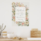 Garden Flourish Wedding Welcome Poster (Keuken)