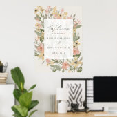 Garden Flourish Wedding Welcome Poster (Thuiskantoor)