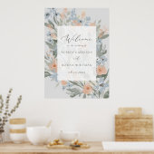 Garden Flourish Wedding Welcome Poster (Keuken)