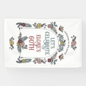 Garden Flower Arch Welkom Verjaardagsfeest Spandoek (Horizontaal)