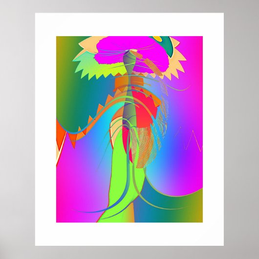 Garden Flower Art Poster (Voorkant)