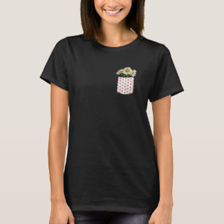 Garden Flower Blossoms Nature Floral Pocket Daisy  T-shirt