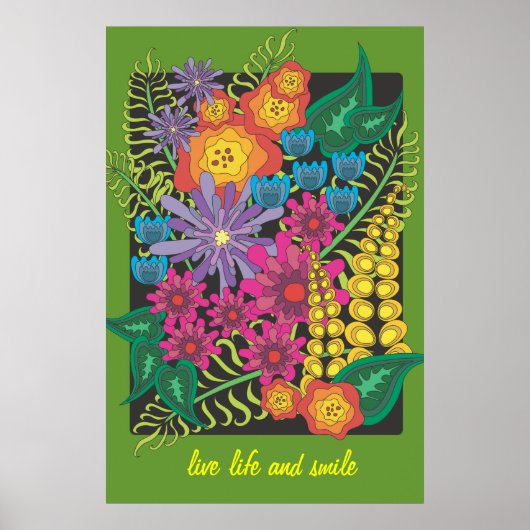 Garden Flower, Bouquet Poster (Voorkant)