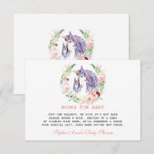 Garden Flowers Bloom Baby shower Informatiekaartje (Voorkant / Achterkant)