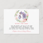 Garden Flowers Bloom Baby shower Informatiekaartje (Voorkant)