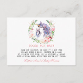 Garden Flowers Bloom Baby shower Informatiekaartje