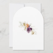 Garden Flowers Botanical Script 90th Birthday Kaart (Achterkant)