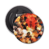 GARDEN FLOWERS BUTTON FLESOPENER (Voorkant)