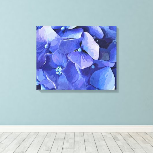 GARDEN FLOWERS CANVAS AFDRUK (Insitu (Houten vloer))