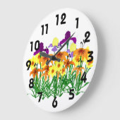 Garden Flowers Clock Grote Klok (Hoek)
