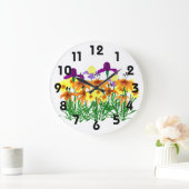 Garden Flowers Clock Grote Klok (Huis)