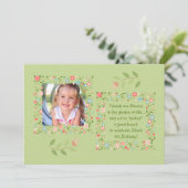 Garden Flowers Fotouitnodiging Kaart (Staand voorkant)