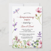 Garden Flowers housewarming party Kaart (Voorkant)