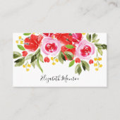 Garden Flowers Interior Decorator Visitekaartje (Voorkant)