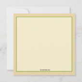 Garden Flowers Invitation Kaart (Achterkant)